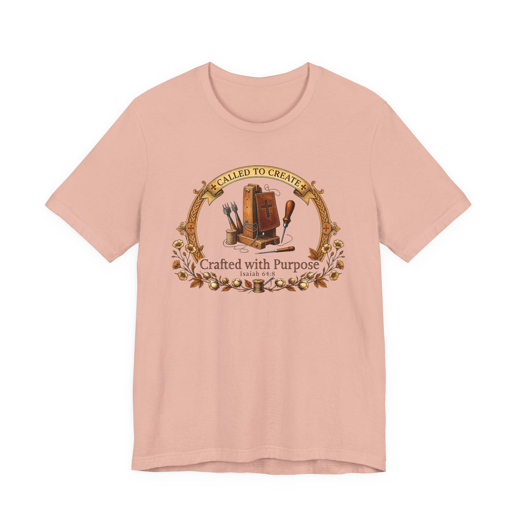 Crafted with a Purpose (Leather Workers Christian Tee)