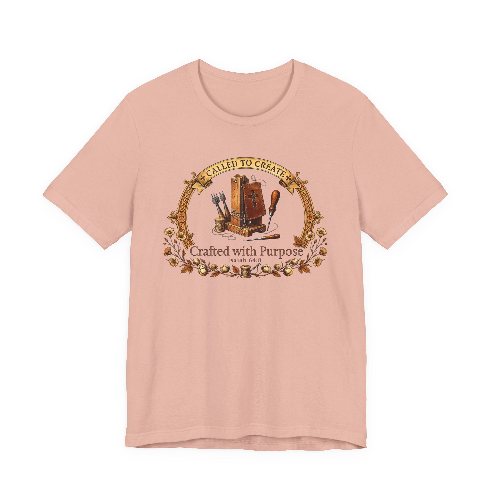Crafted with a Purpose (Leather Workers Christian Tee)