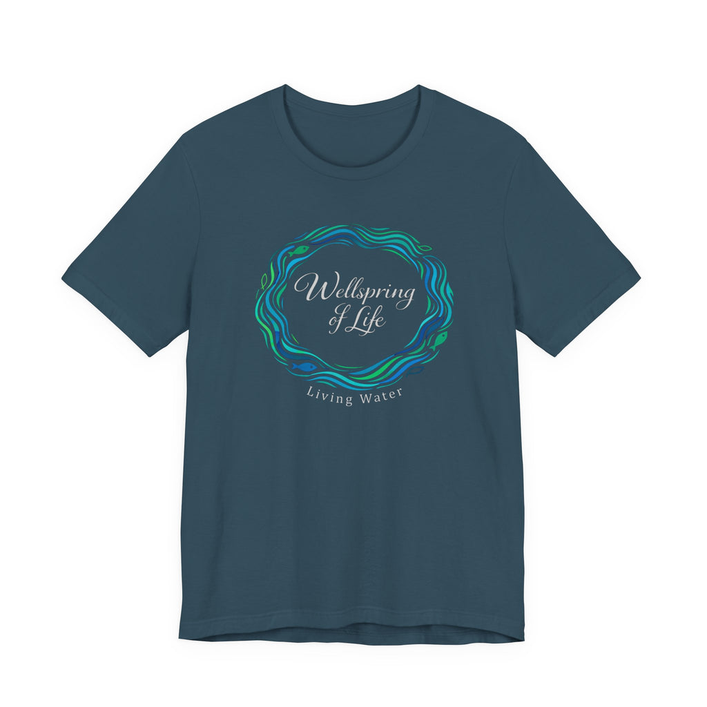 Wellspring .... Living Water (Dark Colored Christian Tee)