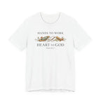 Hands to Work Heart to God (Psalm 90:17  Weaving Tee)