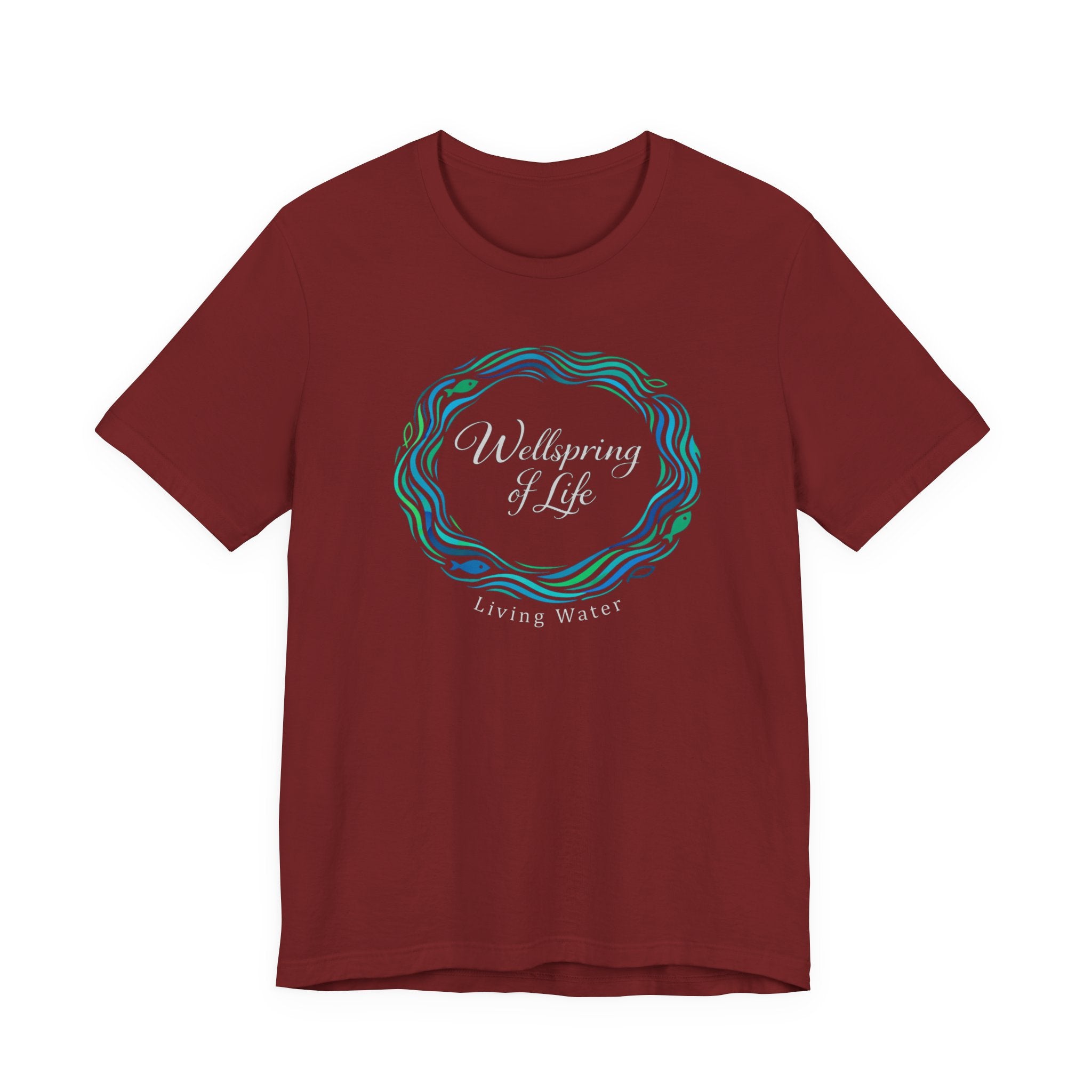 Wellspring .... Living Water (Dark Colored Christian Tee)