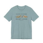 Hands to Work Heart to God (Psalm 90:17  Weaving Tee)