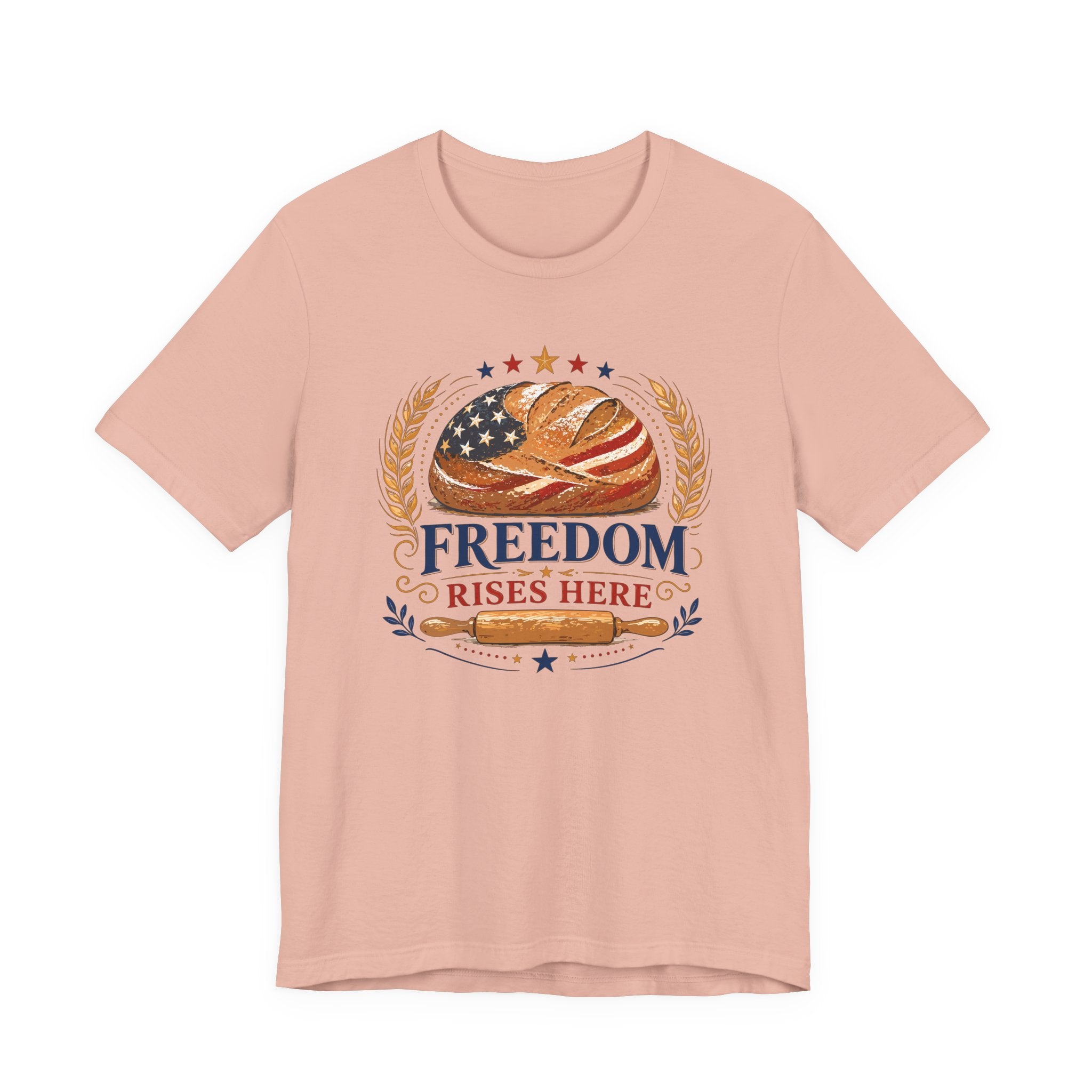 Freedom Rises Here (Patriotic Baking Tee)