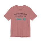 Faith Over Fear And One More Row (Christian Crochet Tee)