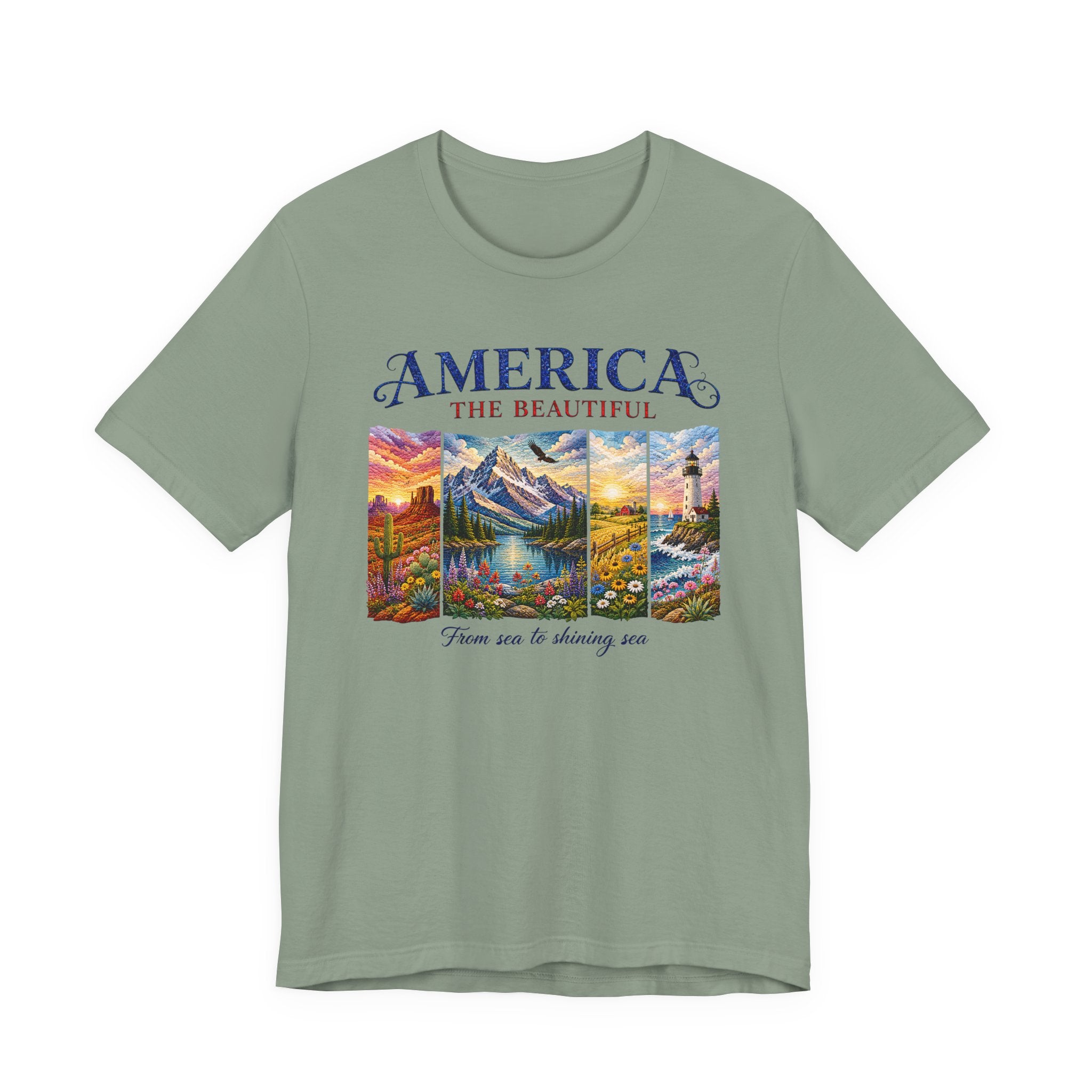 American The Beautiful Panels (Patriotic Tee)