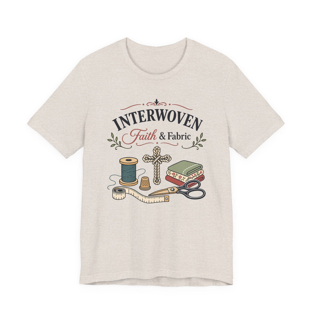 Interwoven Faith & Fabric (Christian Sewing Tee)