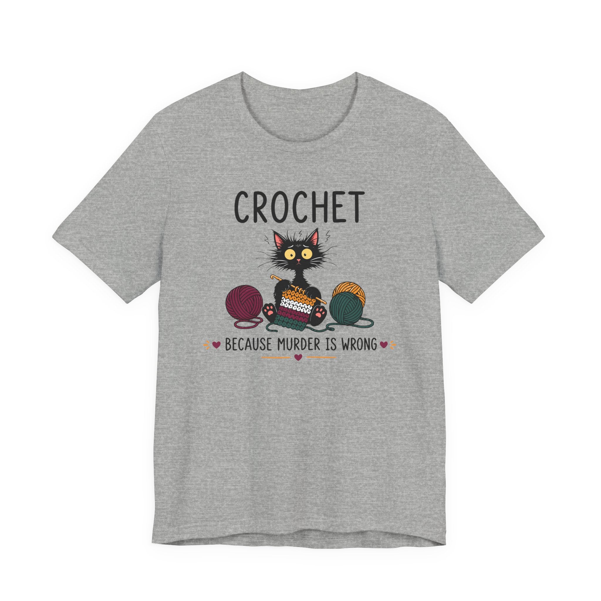 Crochet Because Murder is Wrong Tee