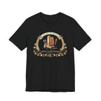 Crafted with a Purpose (Leather Working Christian Tee in Dark Colors)