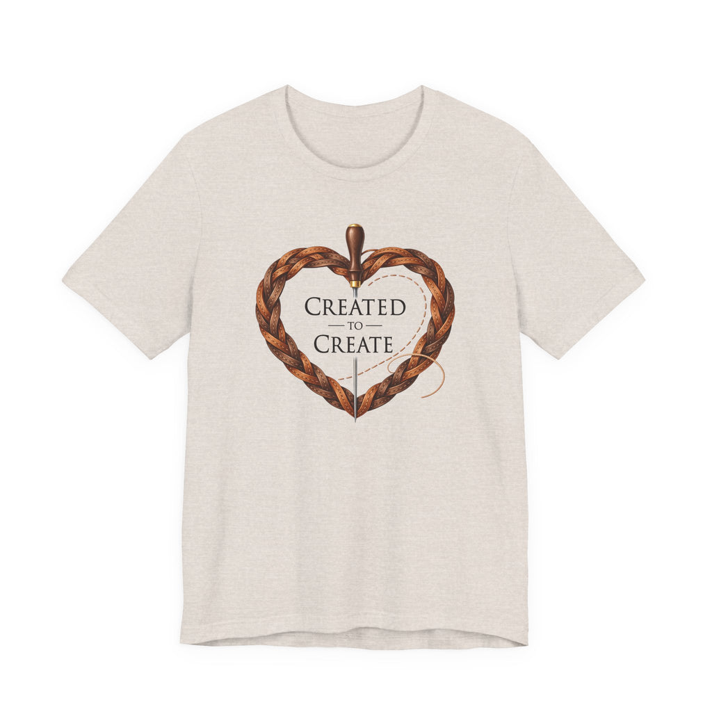 Created to Create (Christian Leatherwork Heart Tee)
