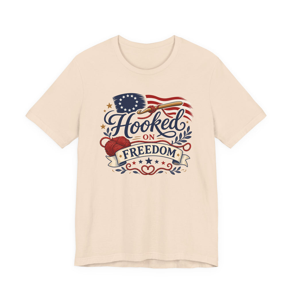 Hooked on Freedom (Patriotic Crochet Tee)