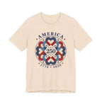 America 250 - Interlocking Hearts (Patriotic Quilting Tee)