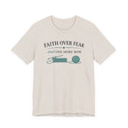 Faith Over Fear And One More Row (Christian Crochet Tee)