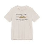 Hands to Work Heart to God (Psalm 90:17   Crochet Tee)