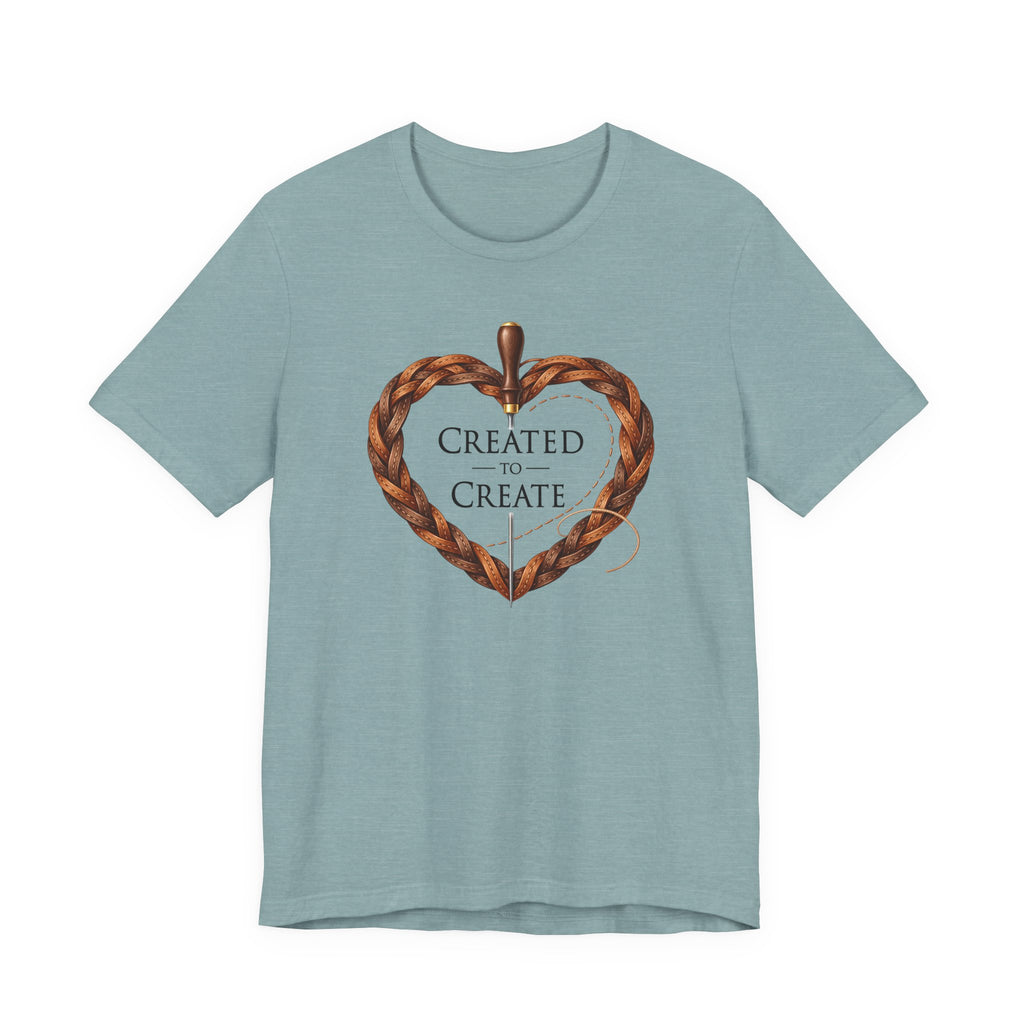 Created to Create (Christian Leatherwork Heart Tee)