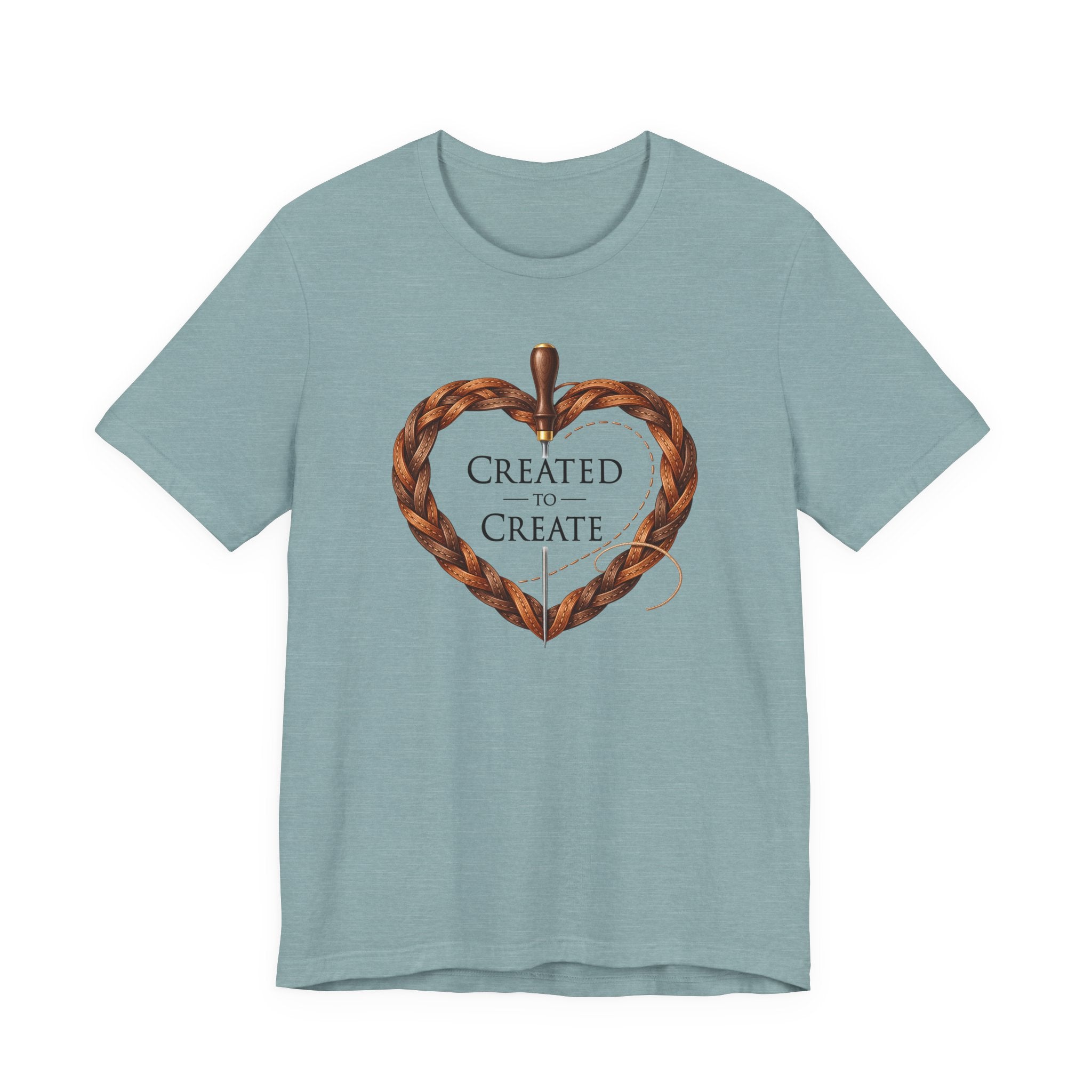 Created to Create (Christian Leatherwork Heart Tee)