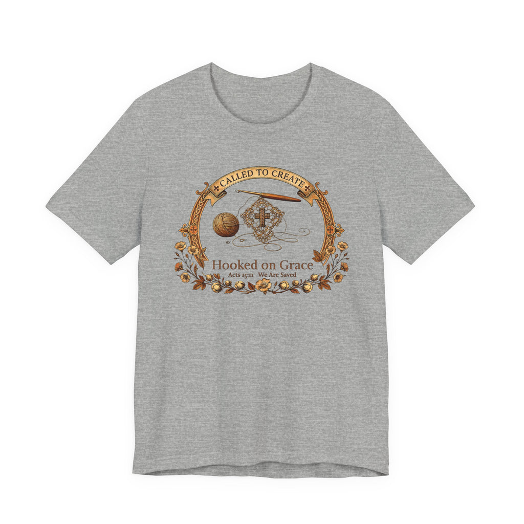 Hooked on Grace (Crochet Lovers Christian Tee)