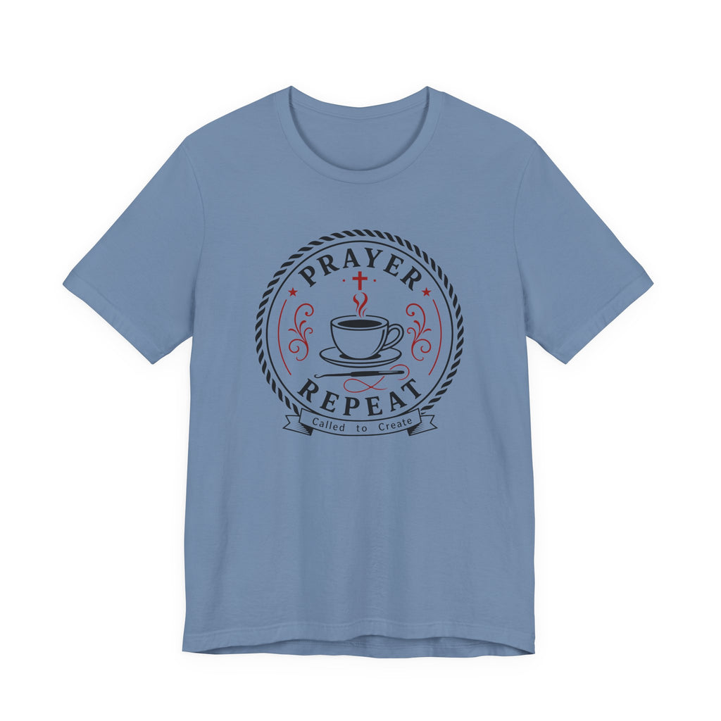 Prayer Coffee Crochet Repeat (Christian Crochet Tee)