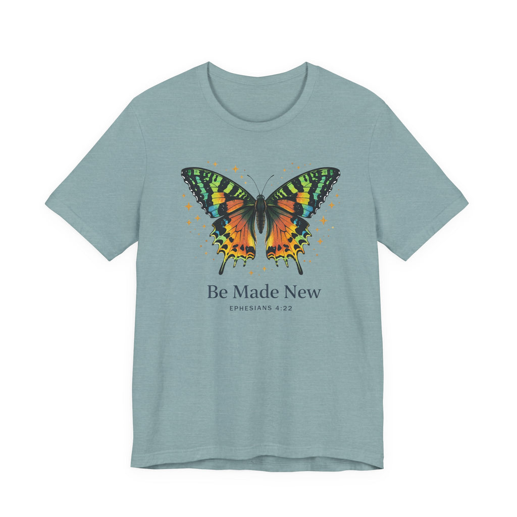 Be Made New - Madagascan Sunset Moth (Ephesians 4:22 Christian Tee)