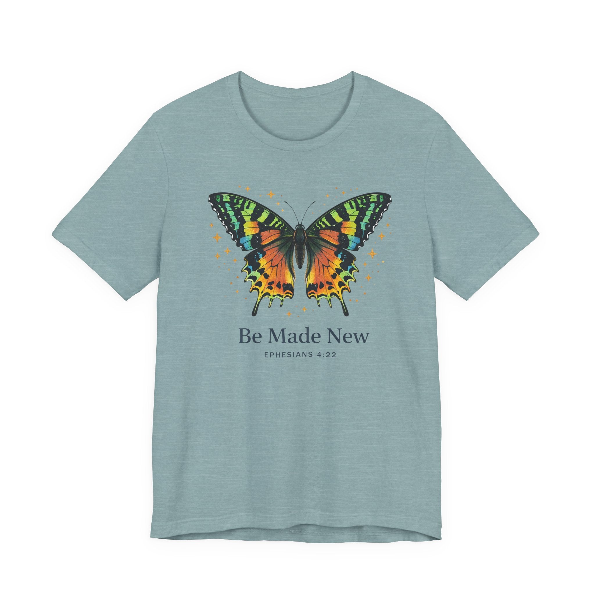Be Made New - Madagascan Sunset Moth (Ephesians 4:22 Christian Tee)