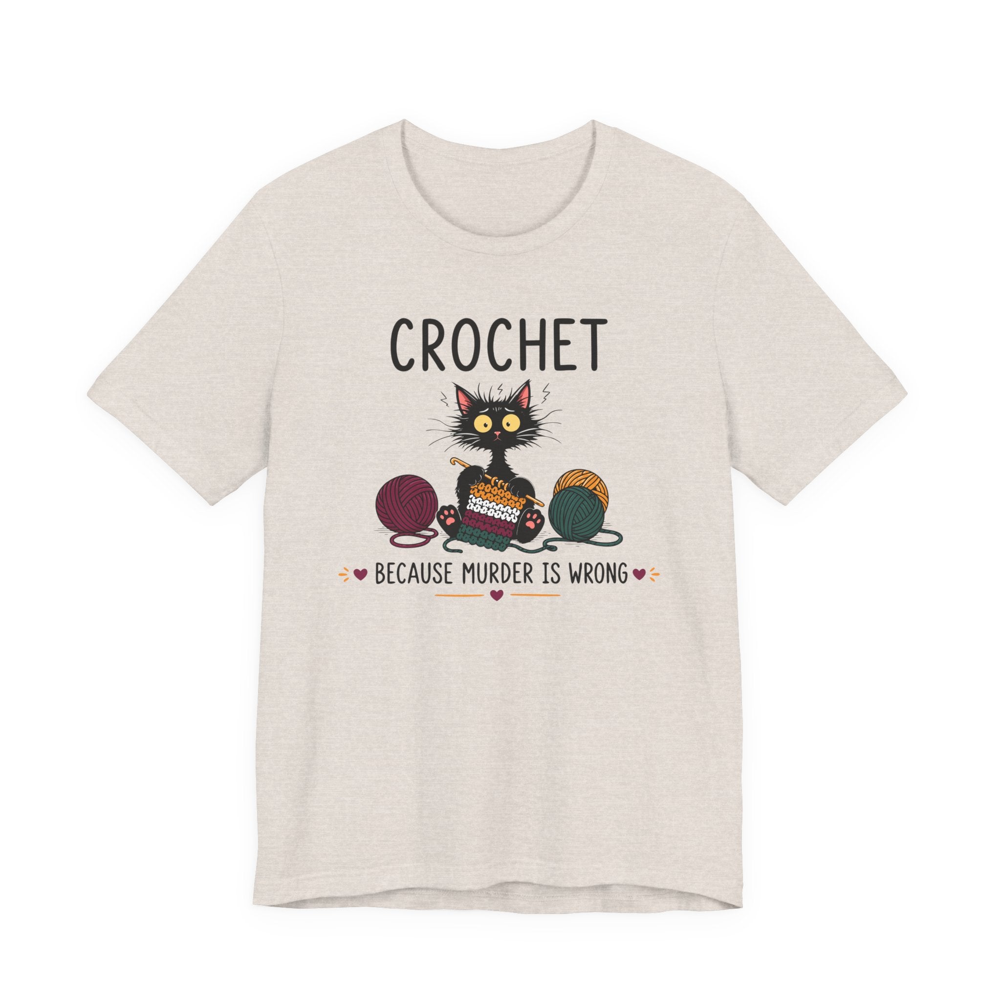 Crochet Because Murder is Wrong Tee