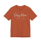 Pray More Panic Less (Christian Tee - Dark Colors)