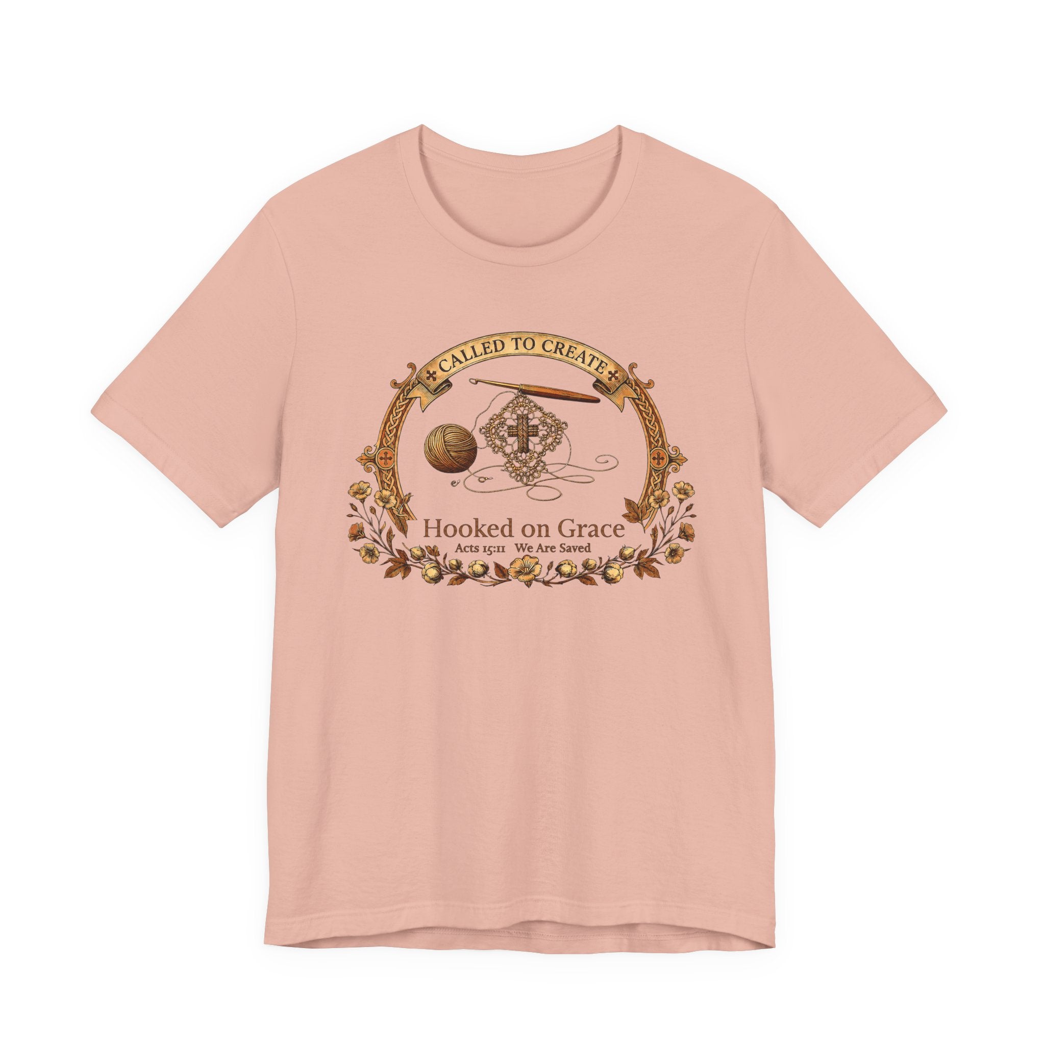 Hooked on Grace (Crochet Lovers Christian Tee)