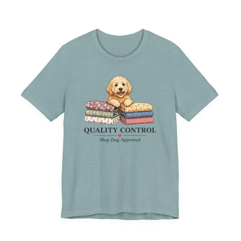 Quality Control - Shop Dog Approved (Puppy Sewing Tee)