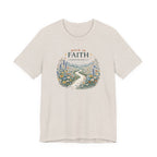 Walk in Faith (2 Corinthians 5:7  Botanical Block Print Tee)