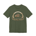 Knitted by His Design (Knitting Lovers Christian Tee - Dark Colors)