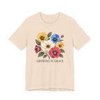 Growing In Grace (Floral Christian Tee)