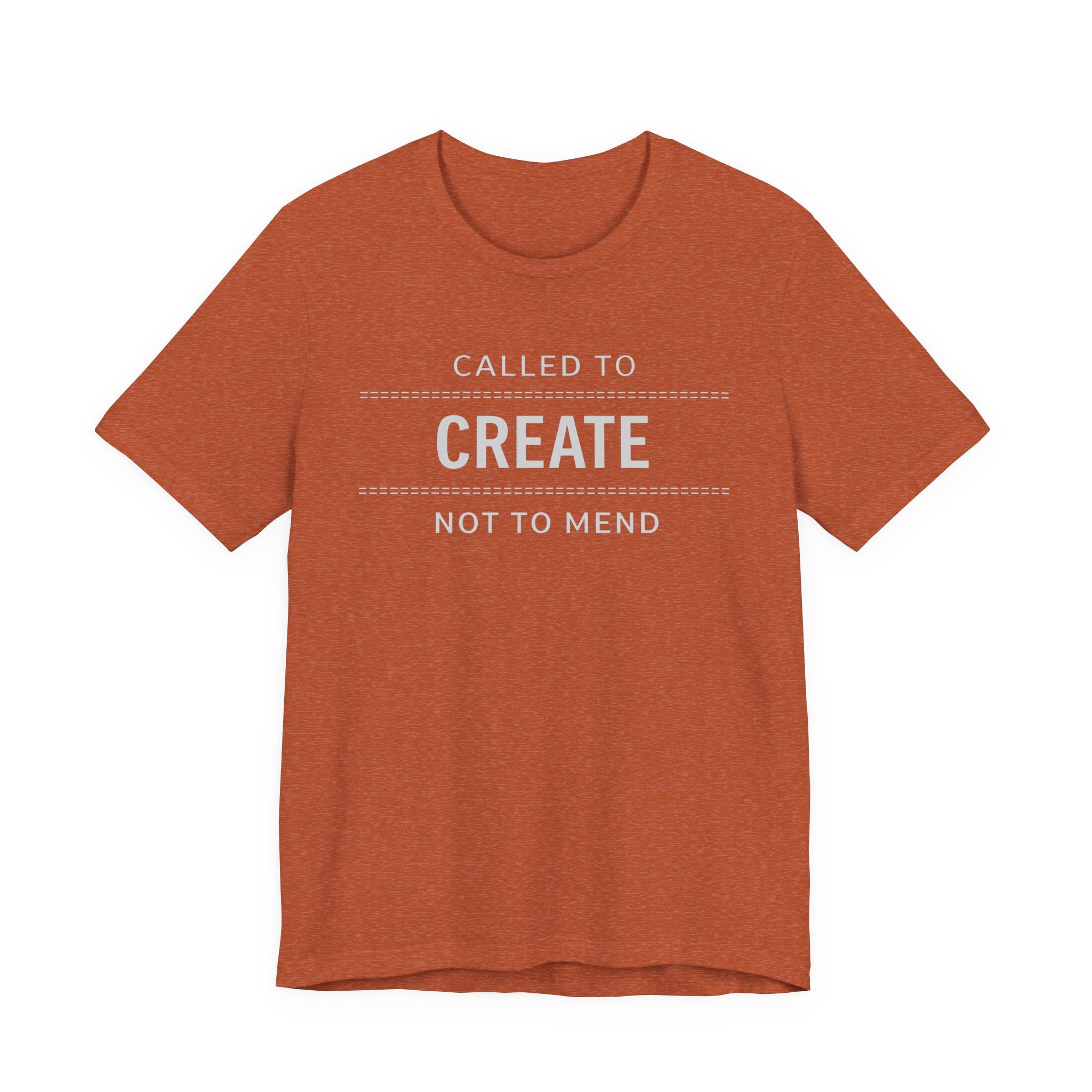 Called to Create Not to Mend (Christian Sewing Tee - Dark Colors)