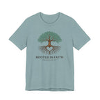 Rooted in Faith (Colossians 2:7 Christian Block Print)