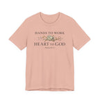 Hands to Work Heart to God (Psalm 90:17  Knitting Tee)