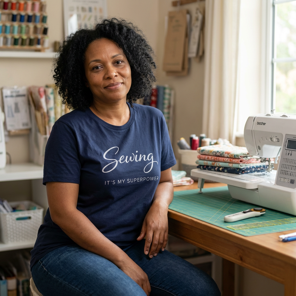 Sewing Its My Superpower (Sewing Tee - Dark Colors)
