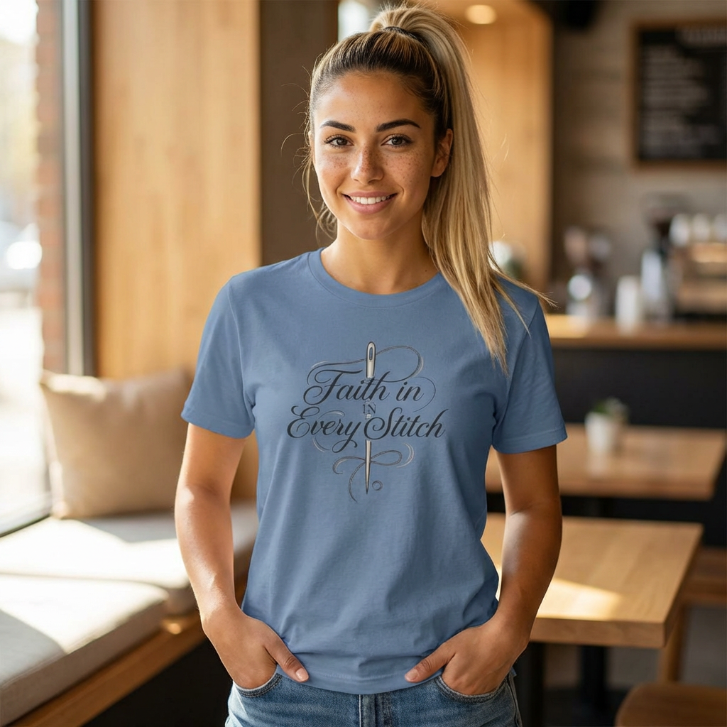 Faith in Every Stitch (Christian Sewing Tee)