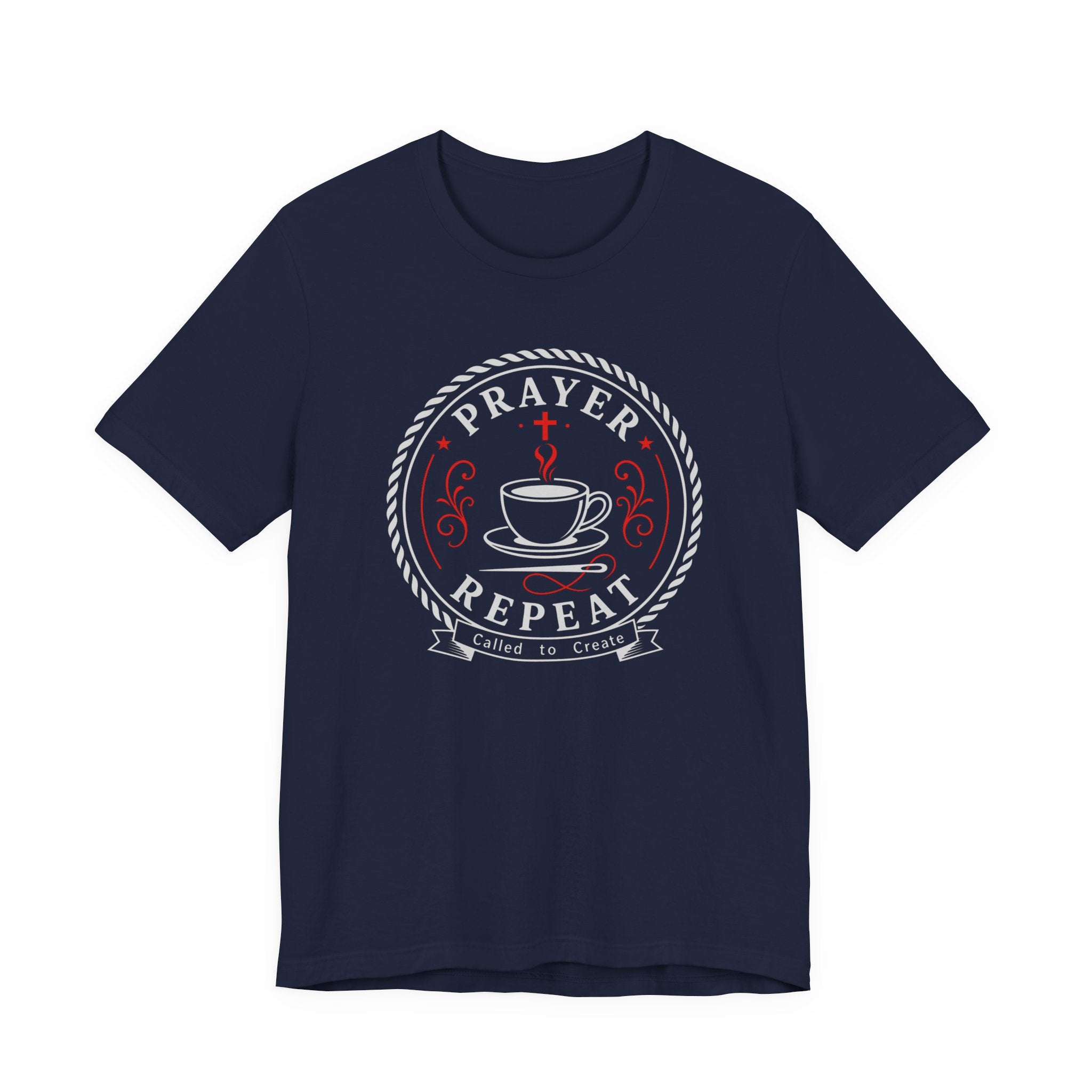 Prayer Coffee Sew Repeat (Christian Sewing Tee)