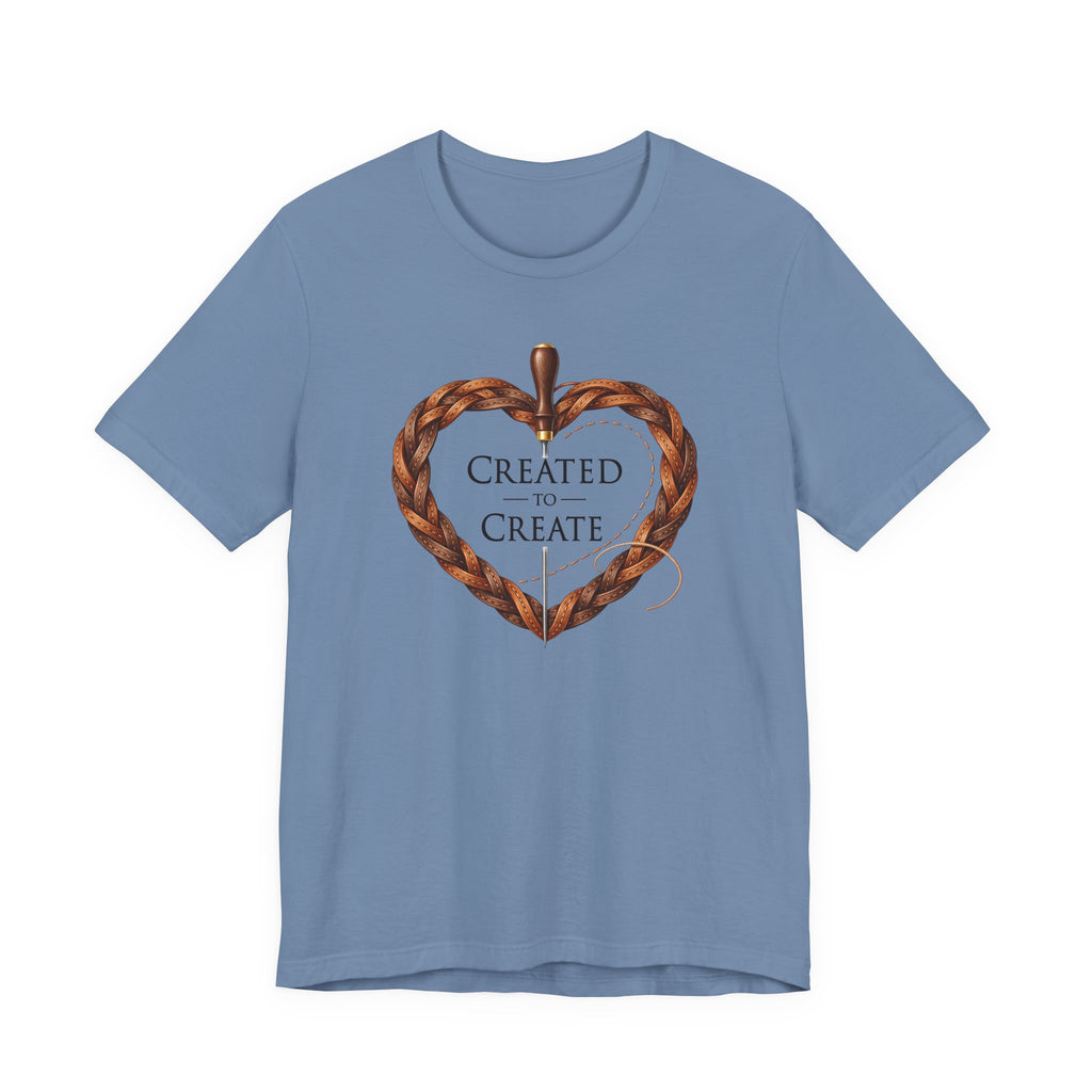 Created to Create (Christian Leatherwork Heart Tee)