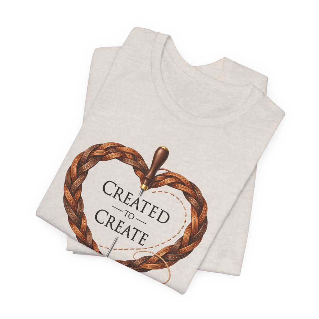 Created to Create (Christian Leatherwork Heart Tee)