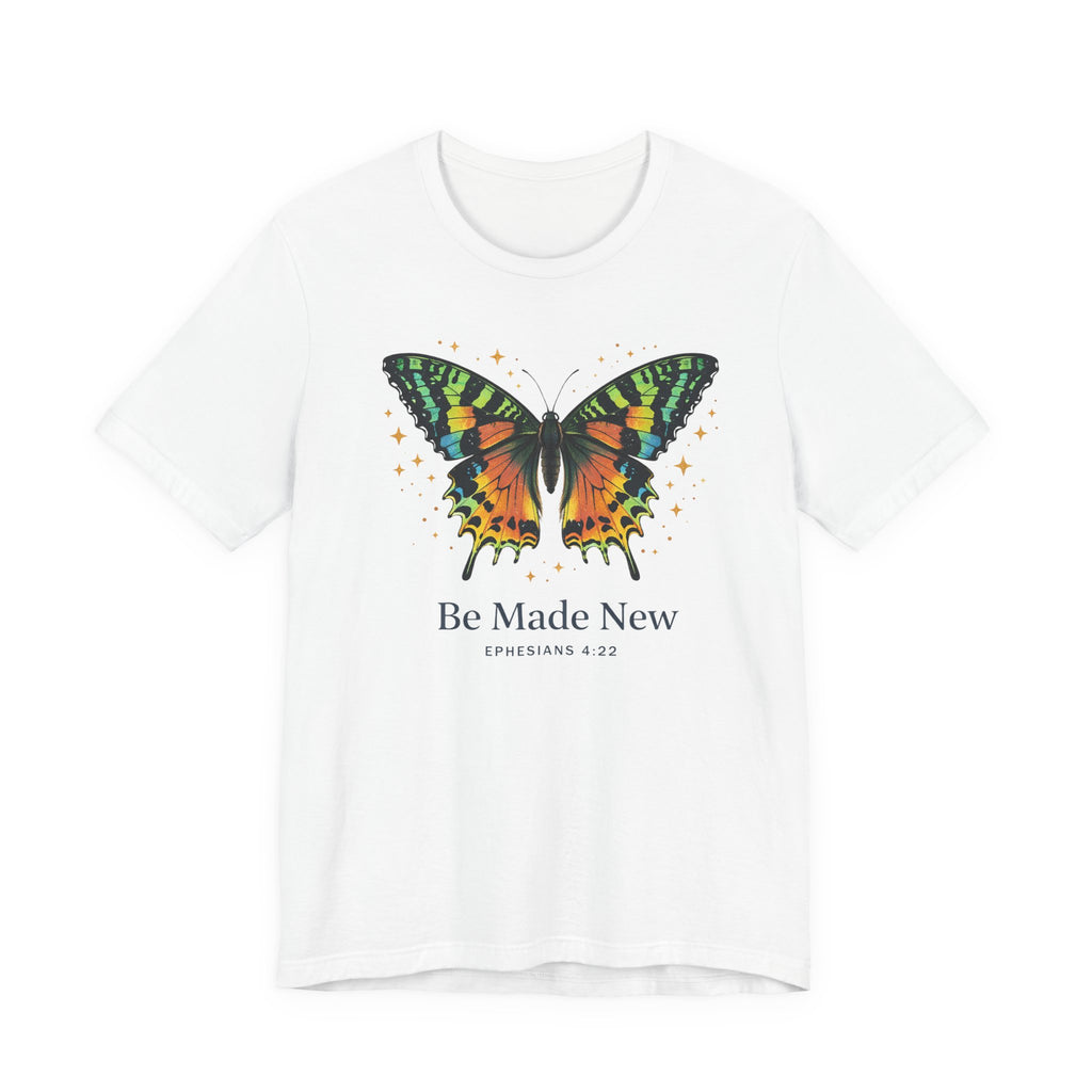 Be Made New - Madagascan Sunset Moth (Ephesians 4:22 Christian Tee)
