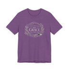 Even in Chaos His Grace Finds Me (Christian Sewing Tee in Dark Colors)