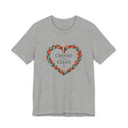 Created to Create (Christian Crochet Heart Tee)