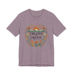 Created to Create (Christian Botanical Block Print Tee)