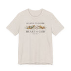 Hands to Work Heart to God (Psalm 90:17  Weaving Tee)
