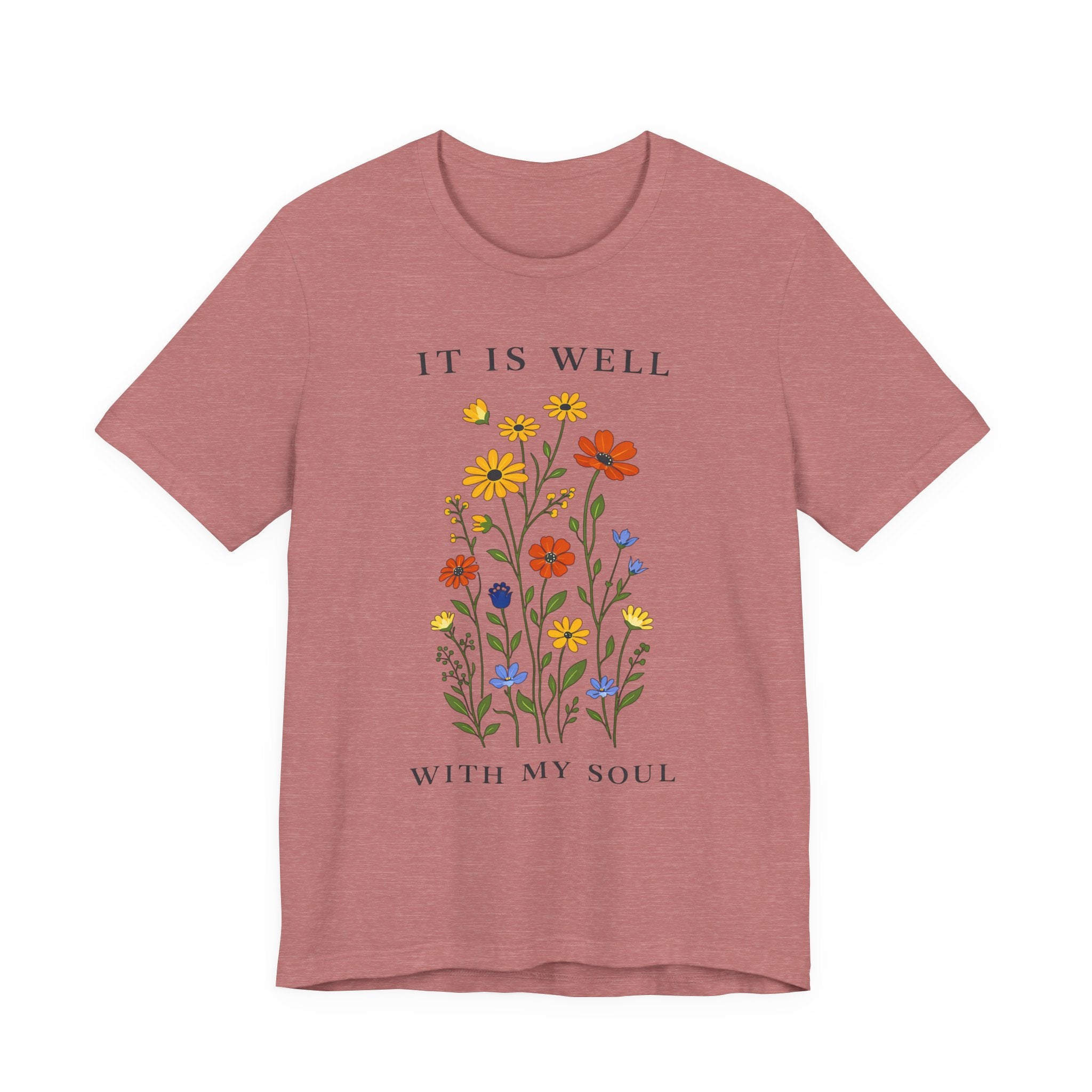 It Is Well With My Soul (Botanical Christian Tee)