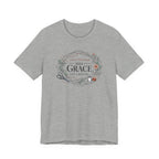 Even in Chaos His Grace Finds Me (Warm Tones Botanical Christian Sewing Tee)