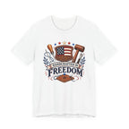 Handcrafted In Freedom (Patriotic Leather Working Tee)