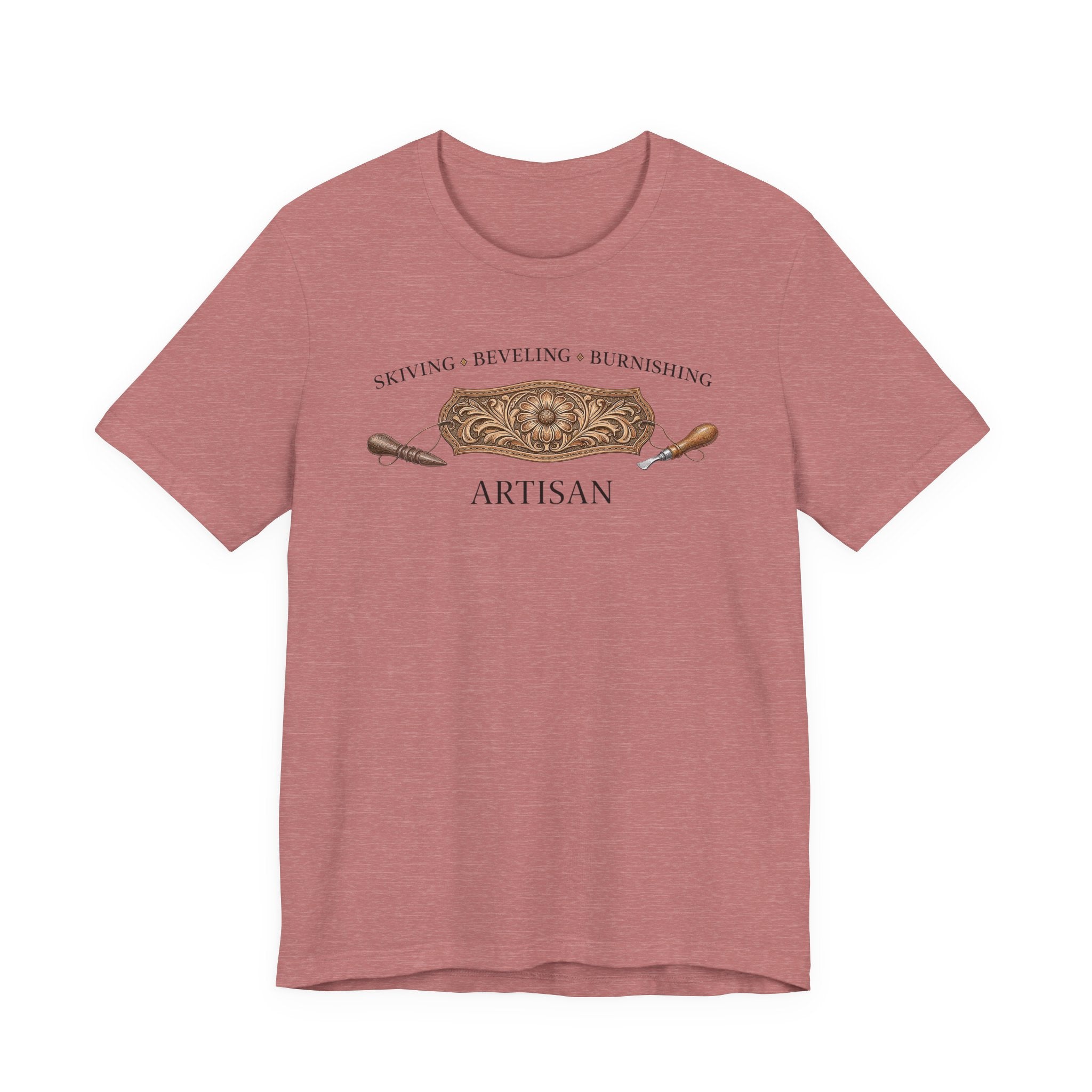 Skiving Beveling Burnishing Artisan (Leatherworker Tee)