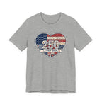 Americana Quilted Heart 250 (Patriotic Quilter's Tee)