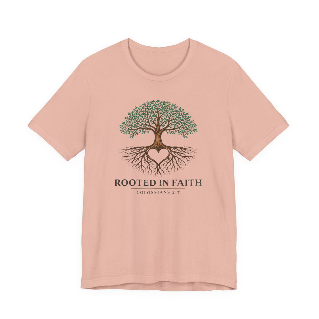 Rooted in Faith (Colossians 2:7 Christian Block Print)