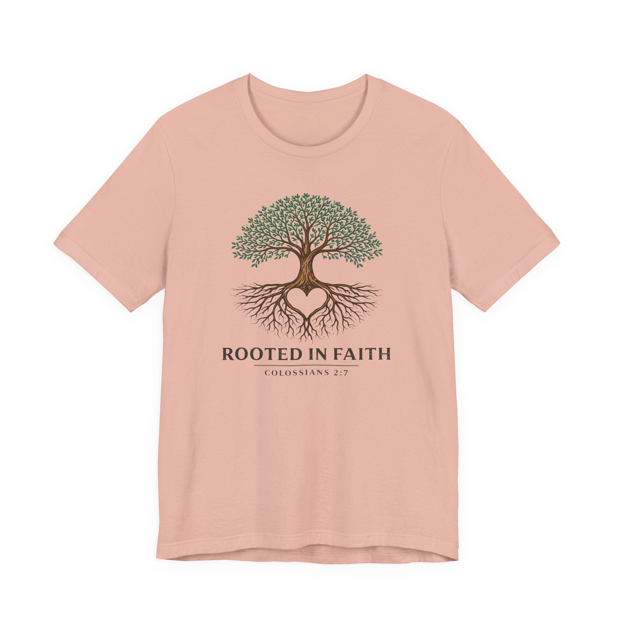 Rooted in Faith (Colossians 2:7 Christian Block Print)